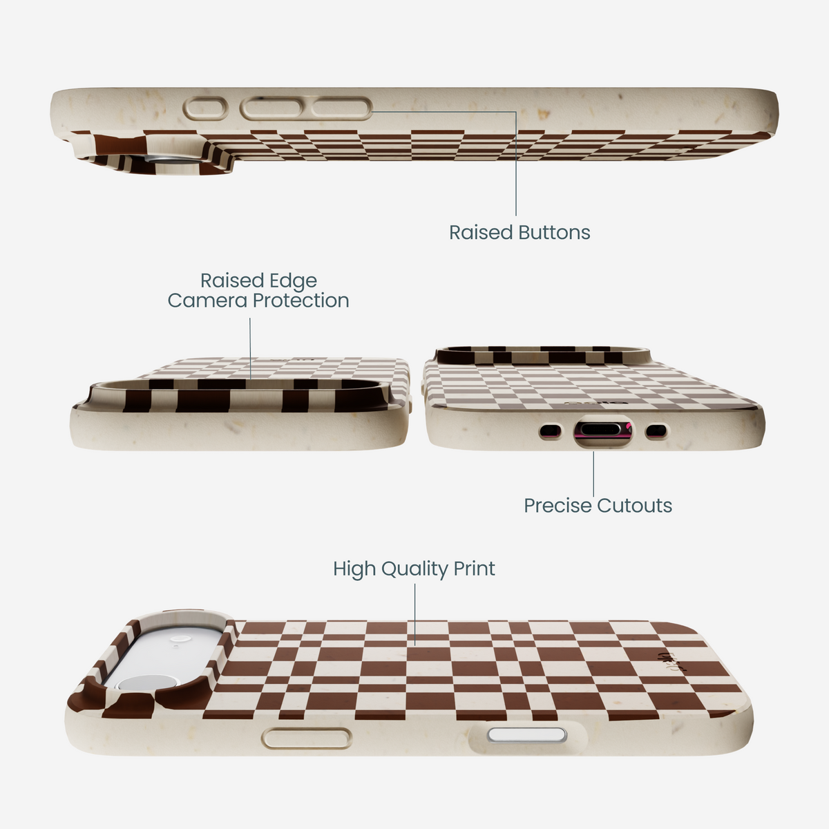 London Fog Chestnut Checkers iPhone Air Case