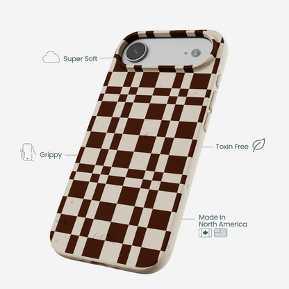 London Fog Chestnut Checkers iPhone Air Case