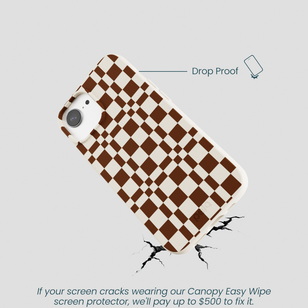 London Fog Chestnut Checkers iPhone 16e/17e Case