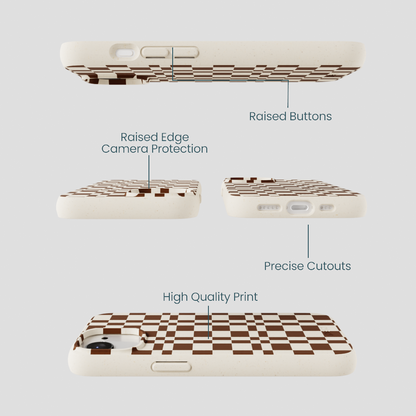 London Fog Chestnut Checkers iPhone 16e/17e Case
