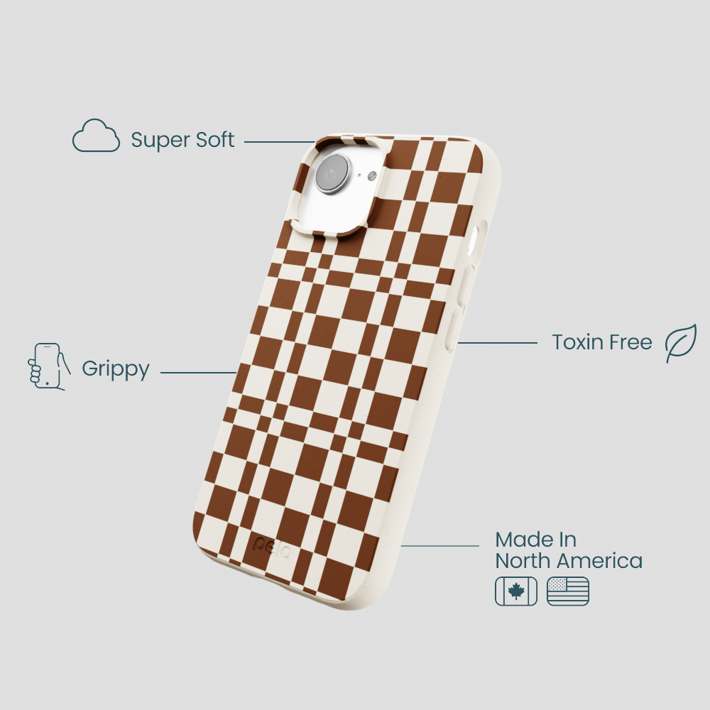 London Fog Chestnut Checkers iPhone 16e/17e Case