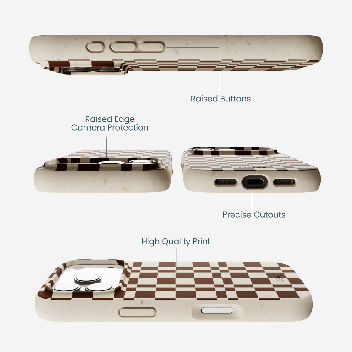 London Fog Chestnut Checkers iPhone 17 Pro Case