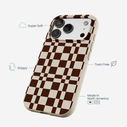 London Fog Chestnut Checkers iPhone 17 Pro Case