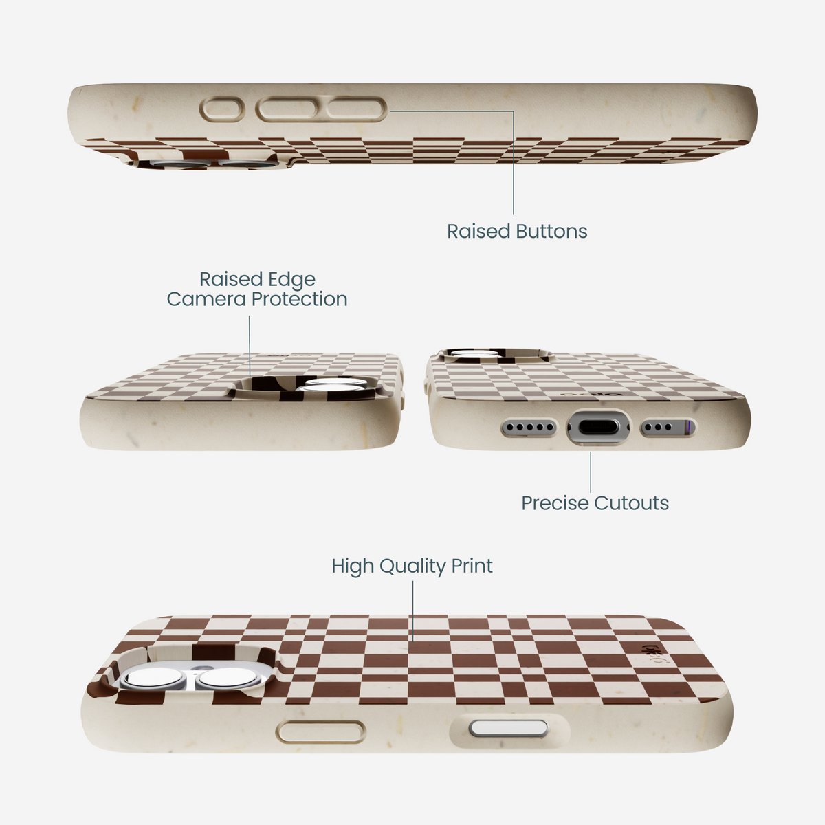 London Fog Chestnut Checkers iPhone 17 Case
