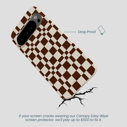 London Fog Chestnut Checkers Google Pixel 10 Pro XL Case