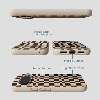 London Fog Chestnut Checkers Google Pixel 10 Pro XL Case