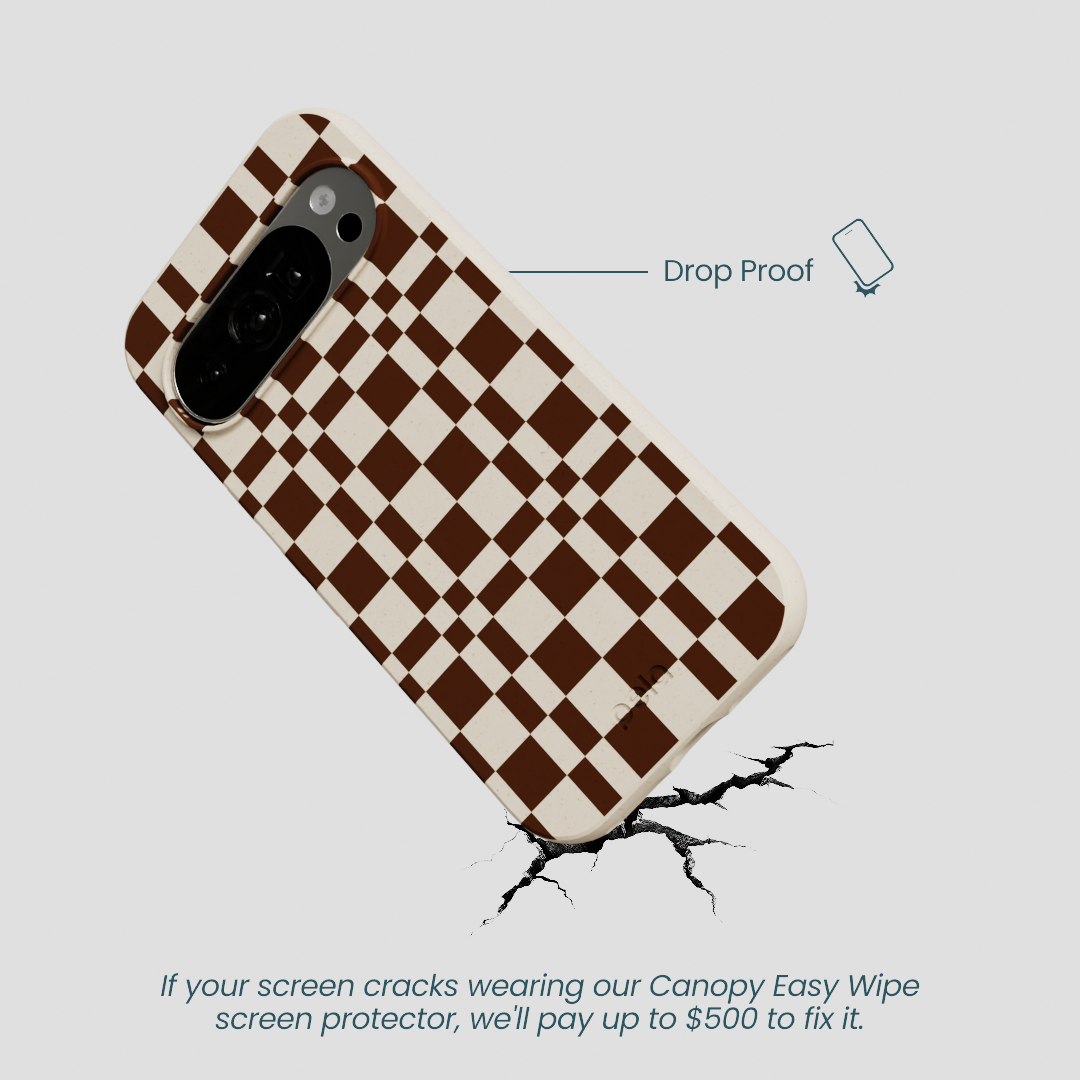 London Fog Chestnut Checkers Google Pixel 10/10 Pro Case