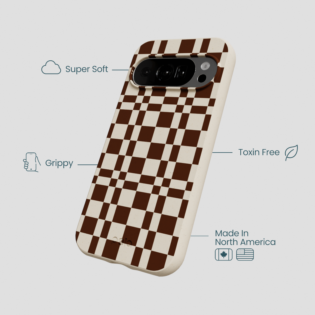 London Fog Chestnut Checkers Google Pixel 10/10 Pro Case
