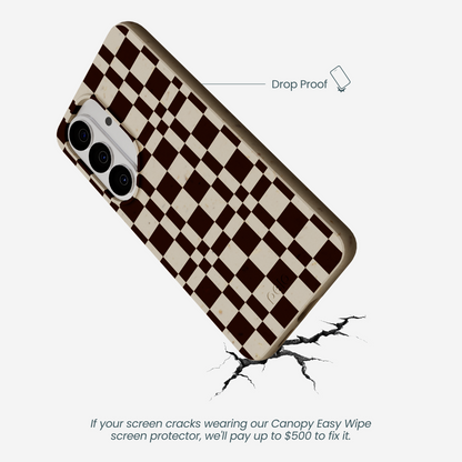 London Fog Chestnut Checkers Samsung Galaxy S26 Case