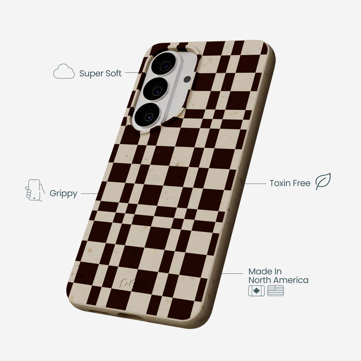 London Fog Chestnut Checkers Samsung Galaxy S26 Case