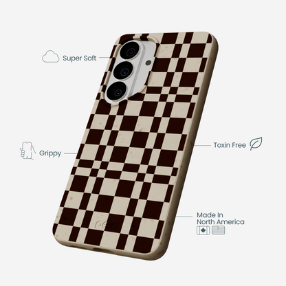 London Fog Chestnut Checkers Samsung Galaxy S26 Case