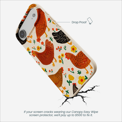 Seashell Chicken Garden iPhone Air Case
