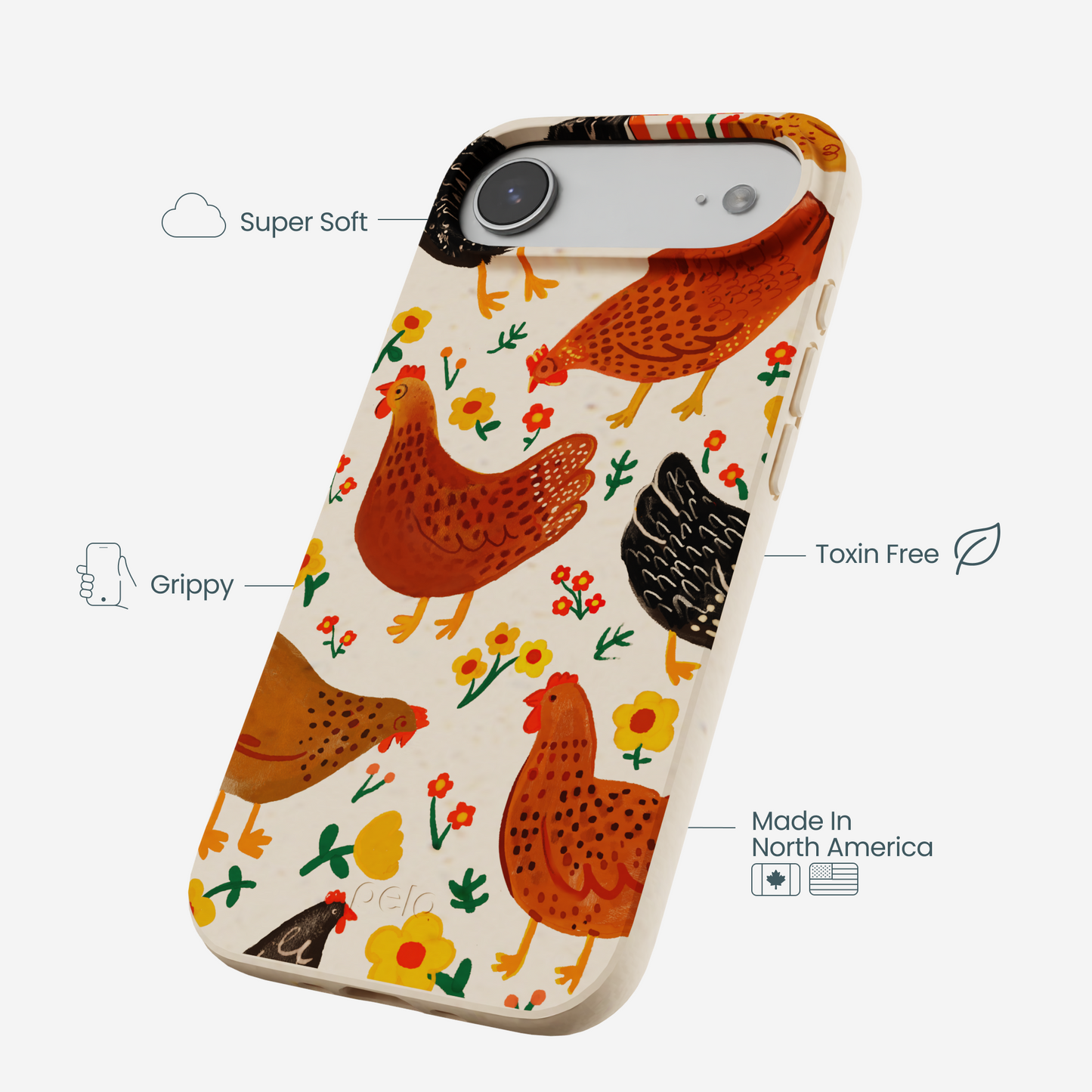 Seashell Chicken Garden iPhone Air Case
