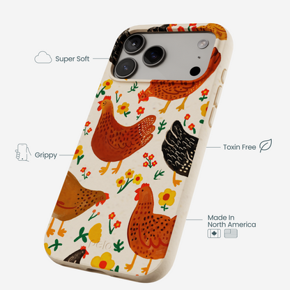 Seashell Chicken Garden iPhone 17 Pro Max Case