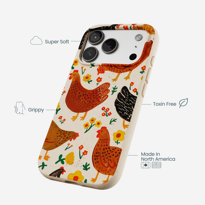 Seashell Chicken Garden iPhone 17 Pro Case