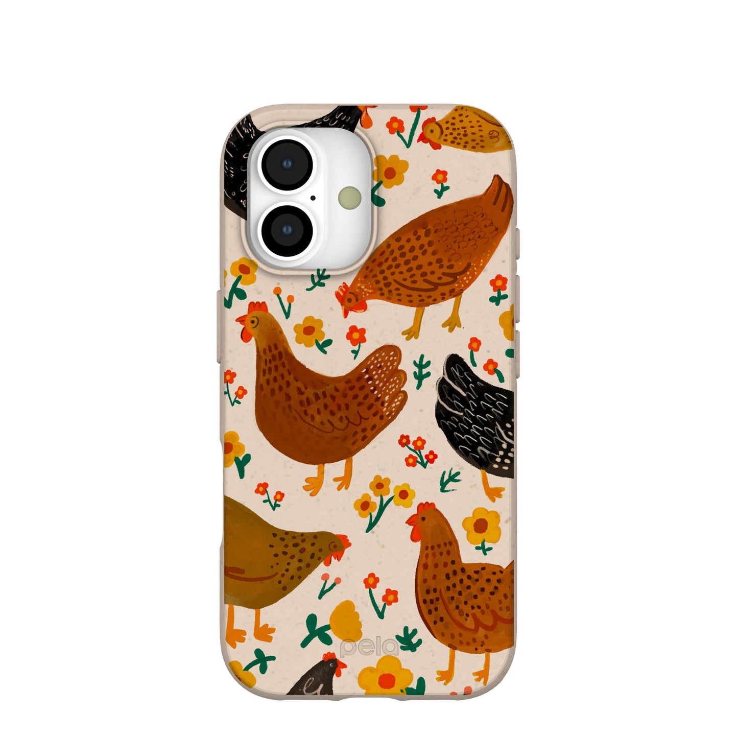 Seashell Chicken Garden iPhone 17 Case