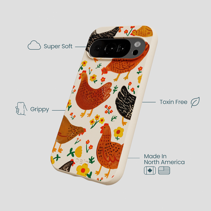 Seashell Chicken Garden Google Pixel 10/10 Pro Case