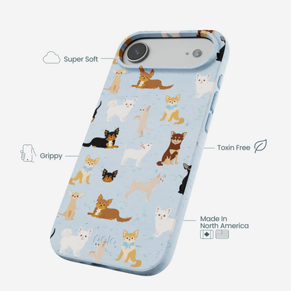 Powder Blue Chihuahua Charms iPhone Air Case
