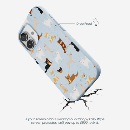 Powder Blue Chihuahua Charms iPhone 17 Case