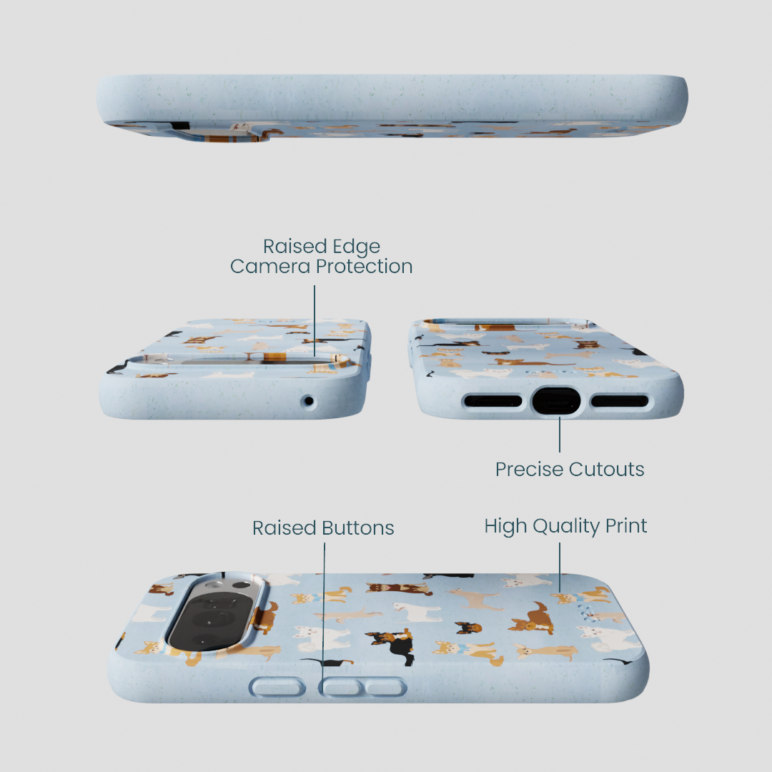 Powder Blue Chihuahua Charms Google Pixel 10/10 Pro Case