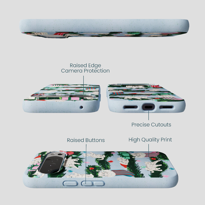 Powder Blue Christmas Kittens Google Pixel 10 Pro XL Case
