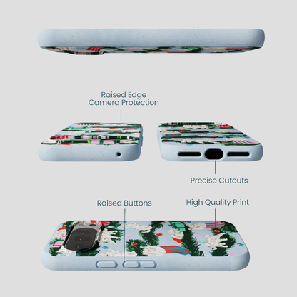 Powder Blue Christmas Kittens Google Pixel 10/10 Pro Case