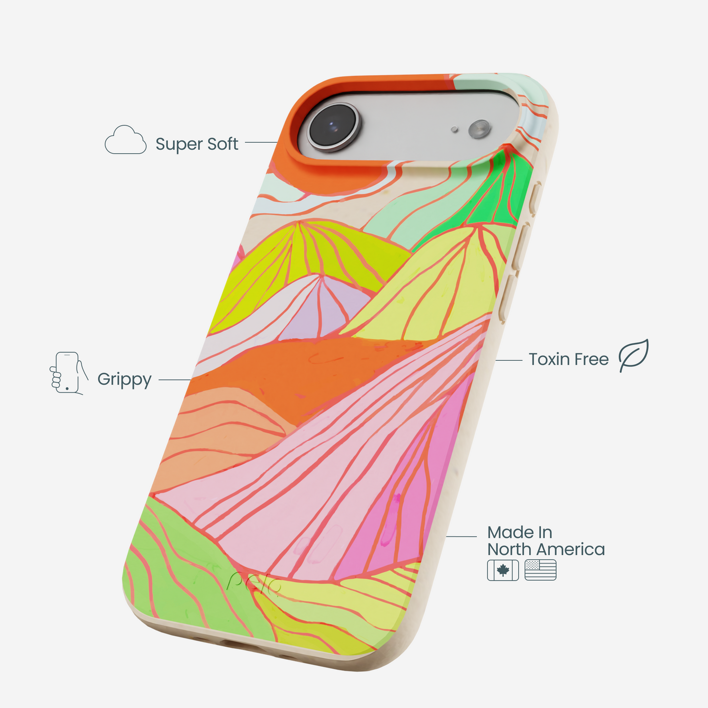 Seashell Chromatic Peaks iPhone Air Case