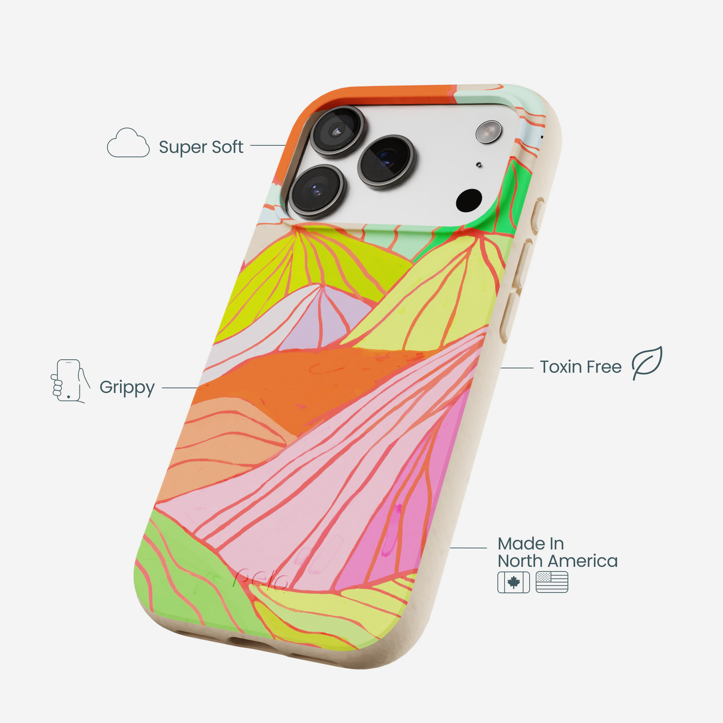 Seashell Chromatic Peaks iPhone 17 Pro Case