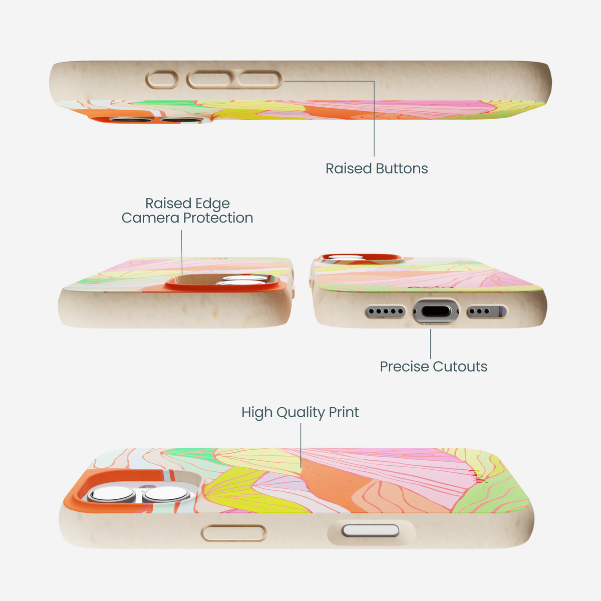 Seashell Chromatic Peaks iPhone 17 Case
