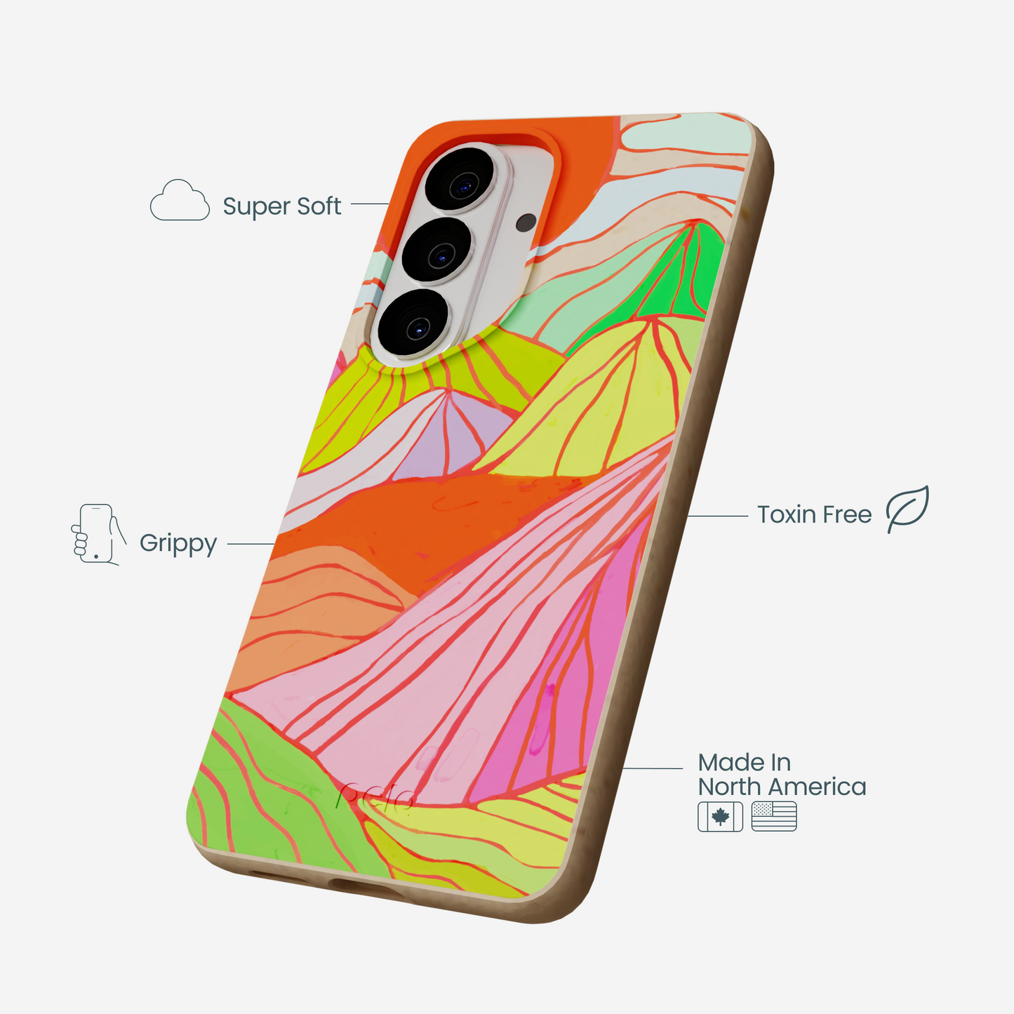 Seashell Chromatic Peaks Samsung Galaxy S26 Case