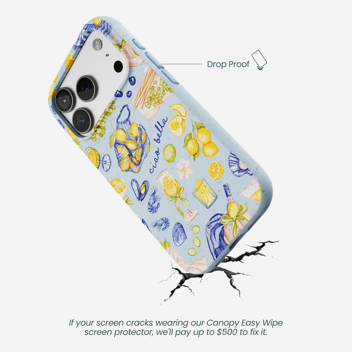 Powder Blue Ciao Bella iPhone 17 Pro Case