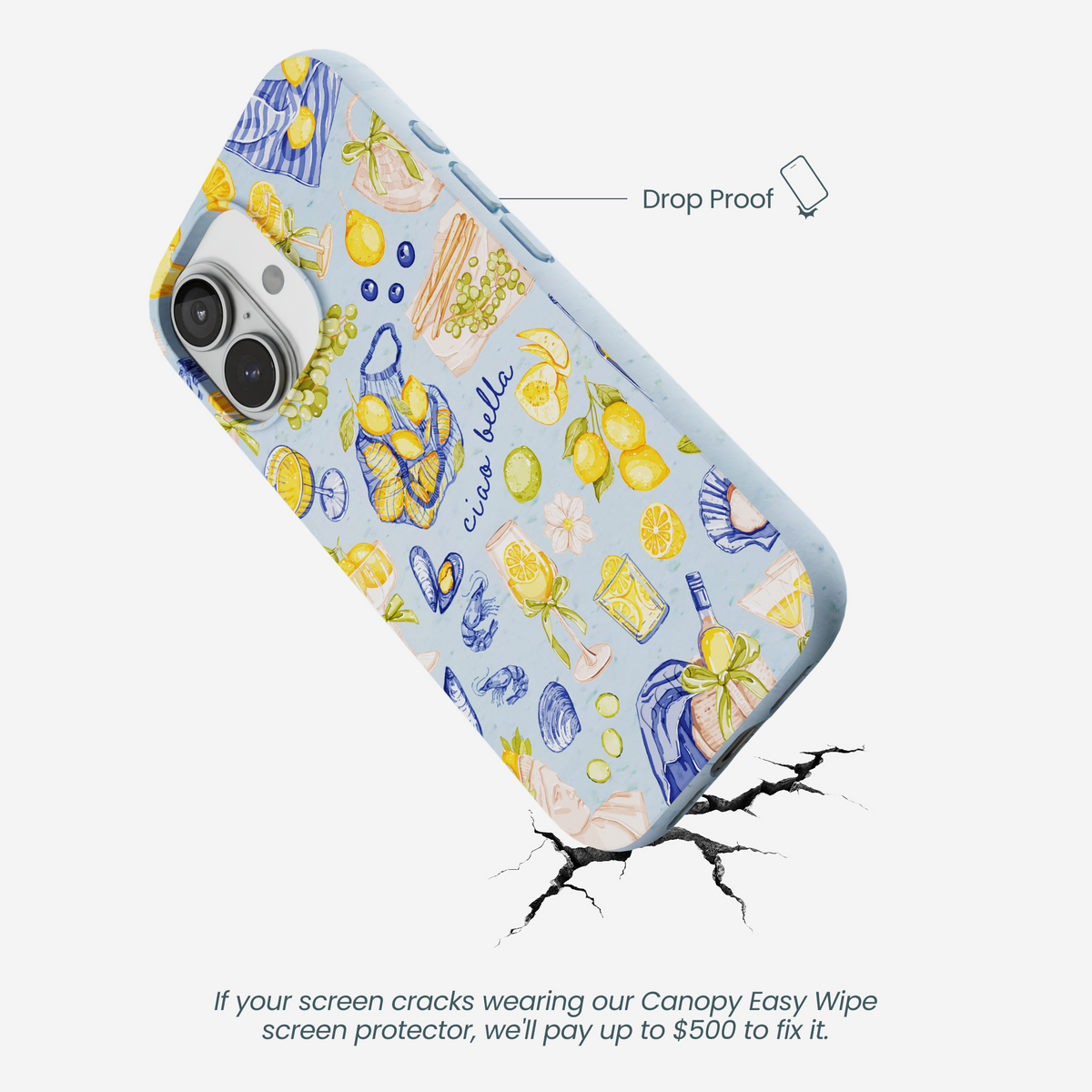 Powder Blue Ciao Bella iPhone 17 Case