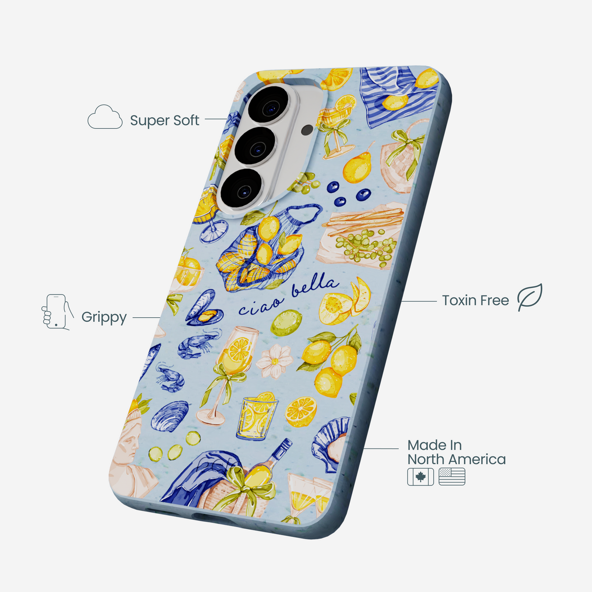 Powder Blue Ciao Bella Samsung Galaxy S26 Case