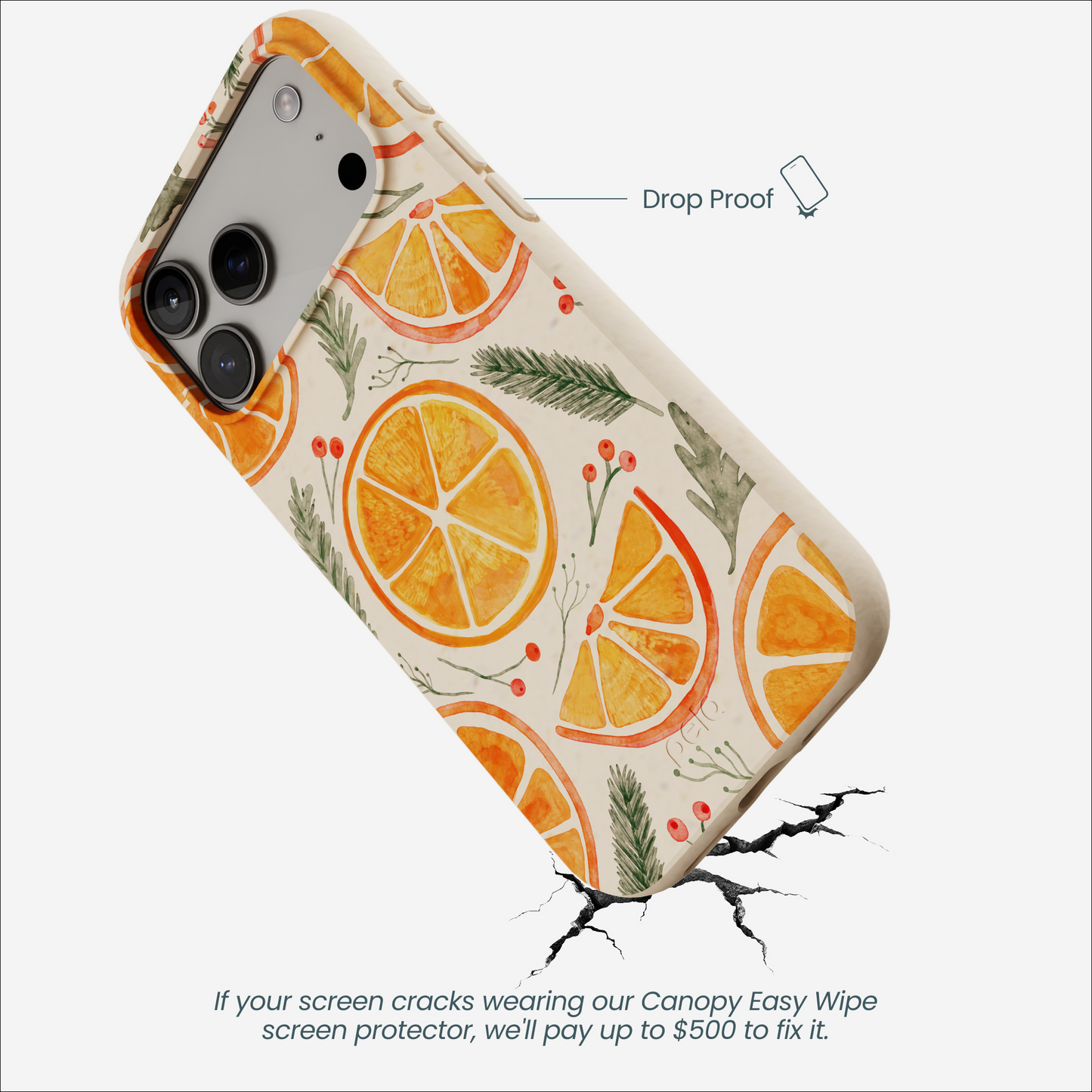 Seashell Citrus Cheer iPhone 17 Pro Max Case