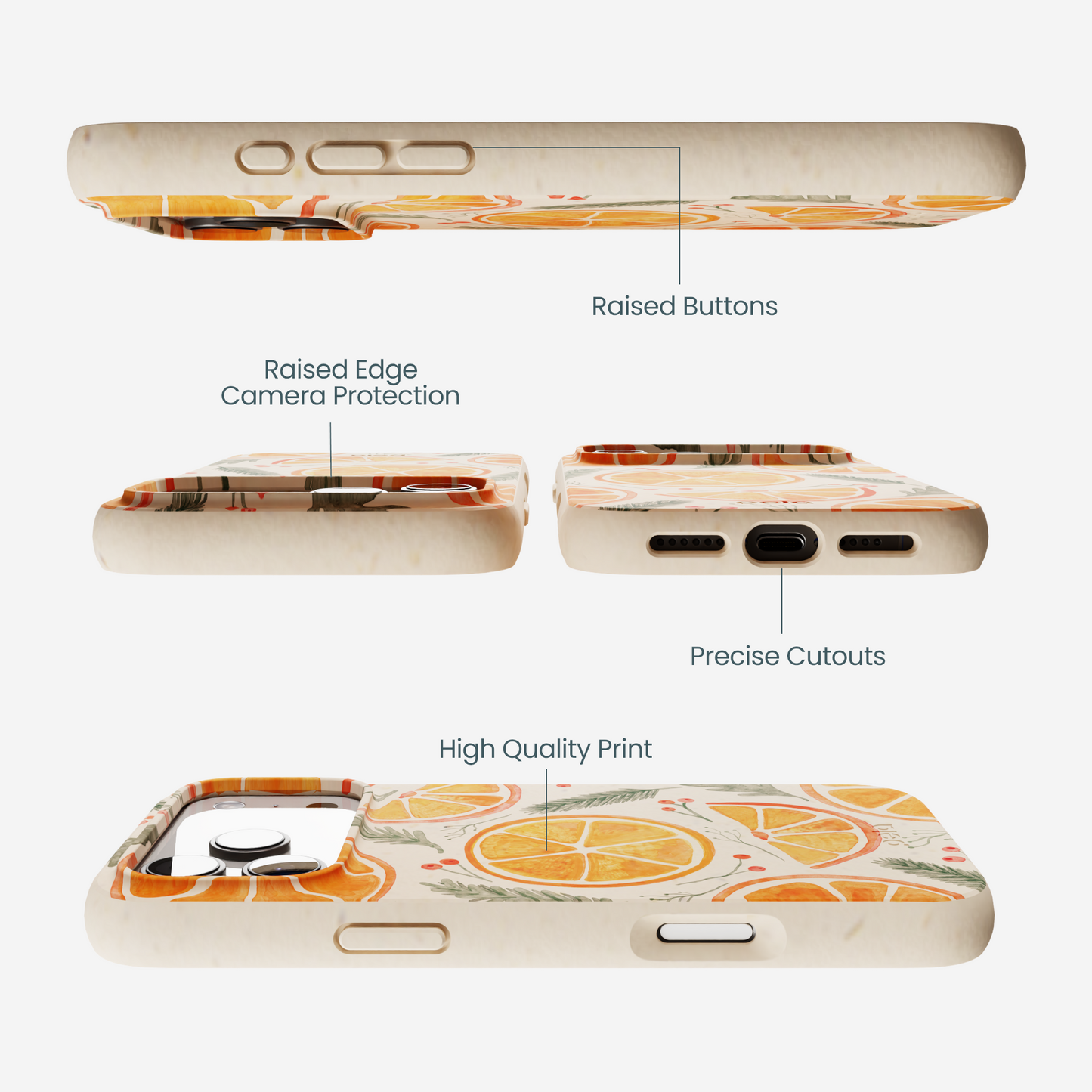 Seashell Citrus Cheer iPhone 17 Pro Max Case