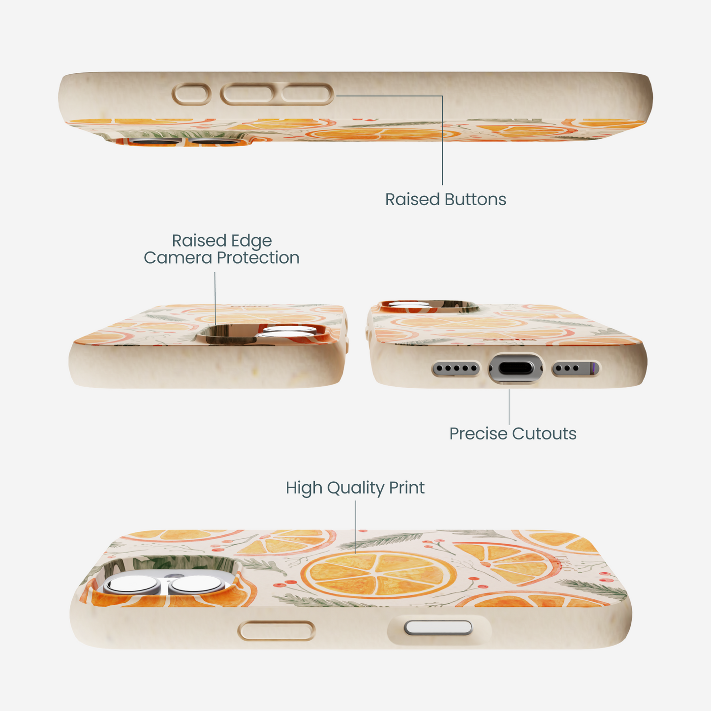 Seashell Citrus Cheer iPhone 17 Case