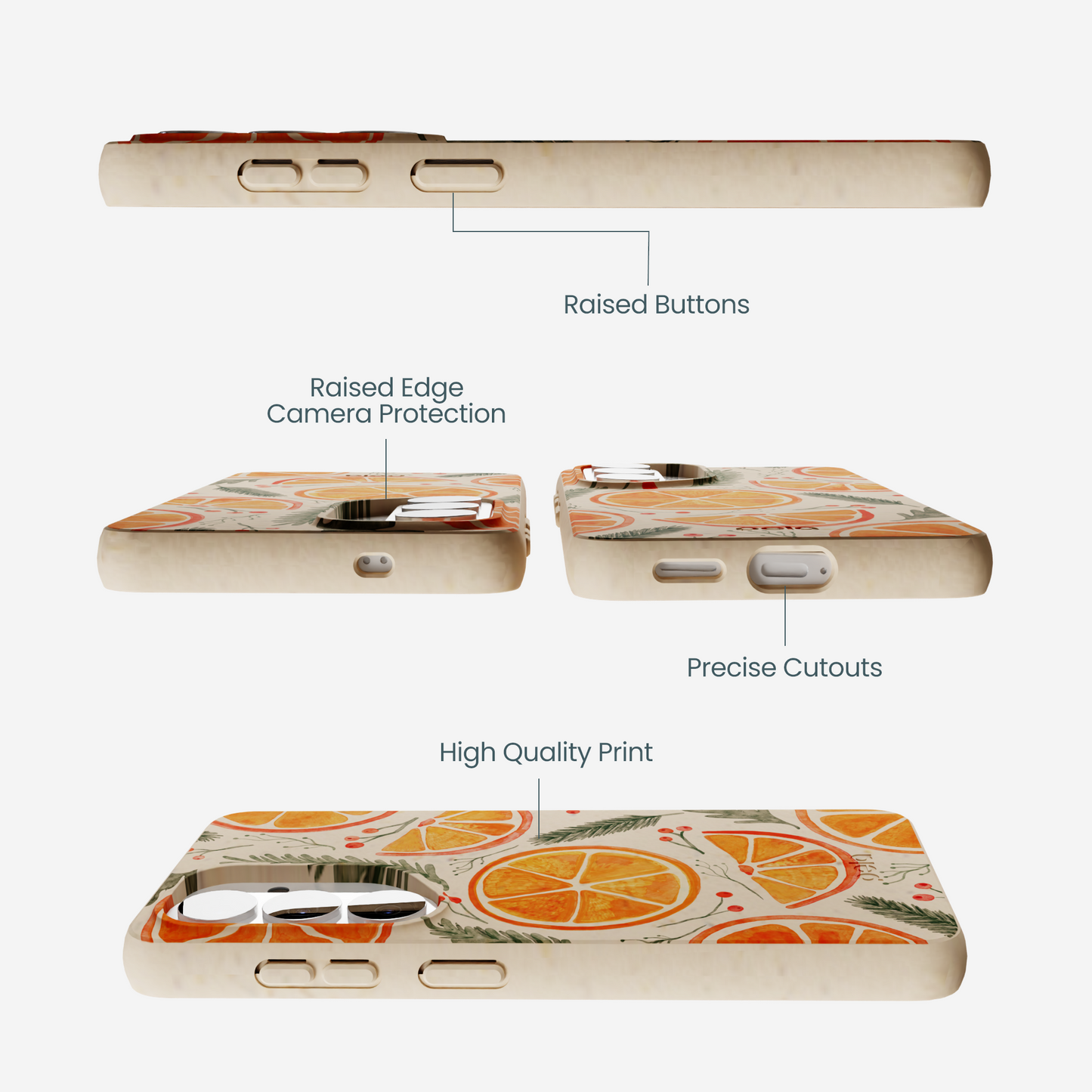 Seashell Citrus Cheer Samsung Galaxy S26 Case