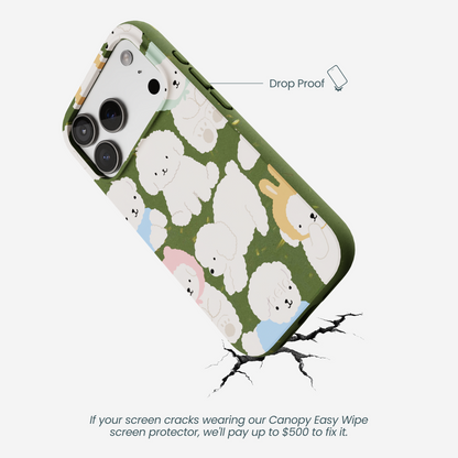 Forest Floor Cloud Poodles iPhone 17 Pro Case