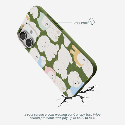Forest Floor Cloud Poodles iPhone 17 Case