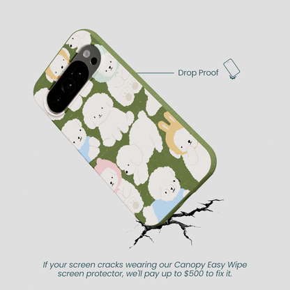 Forest Floor Cloud Poodles Google Pixel 10/10 Pro Case
