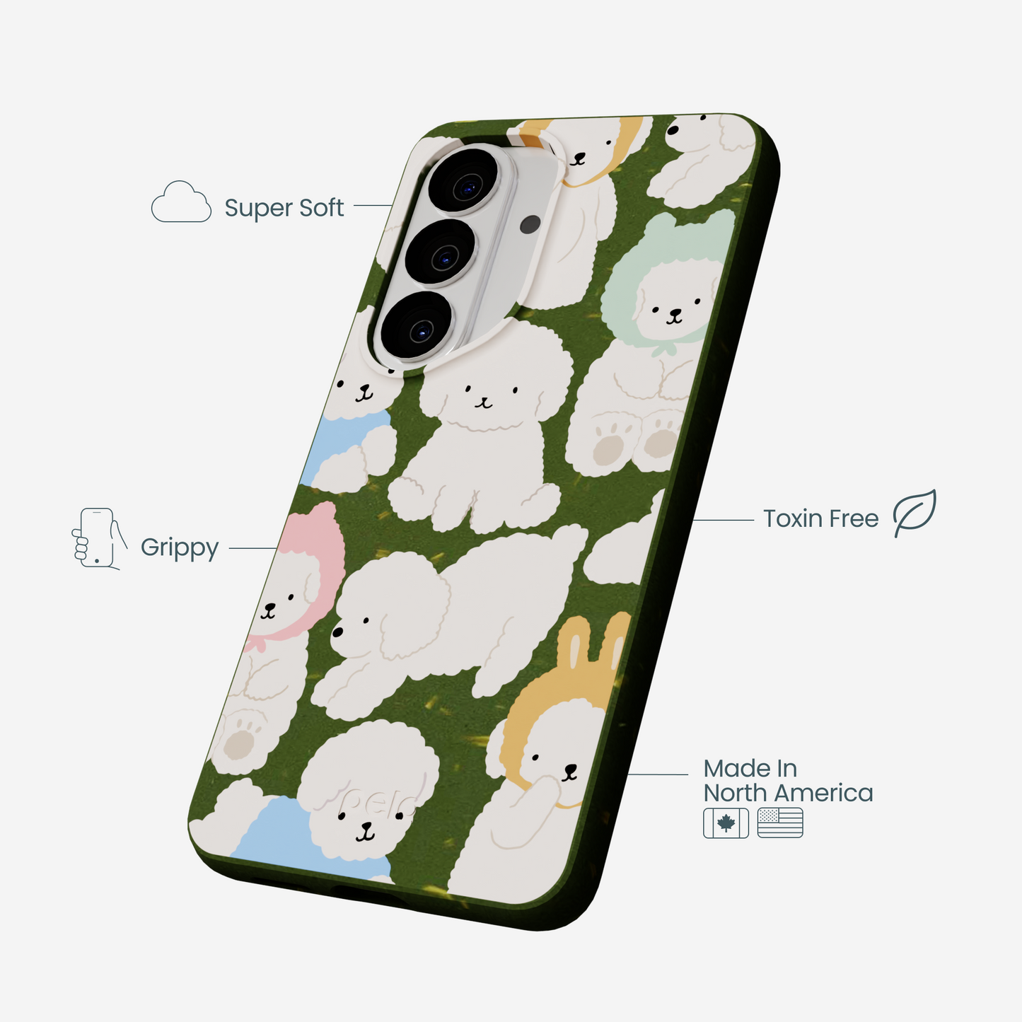 Forest Floor Cloud Poodles Samsung Galaxy S26 Case