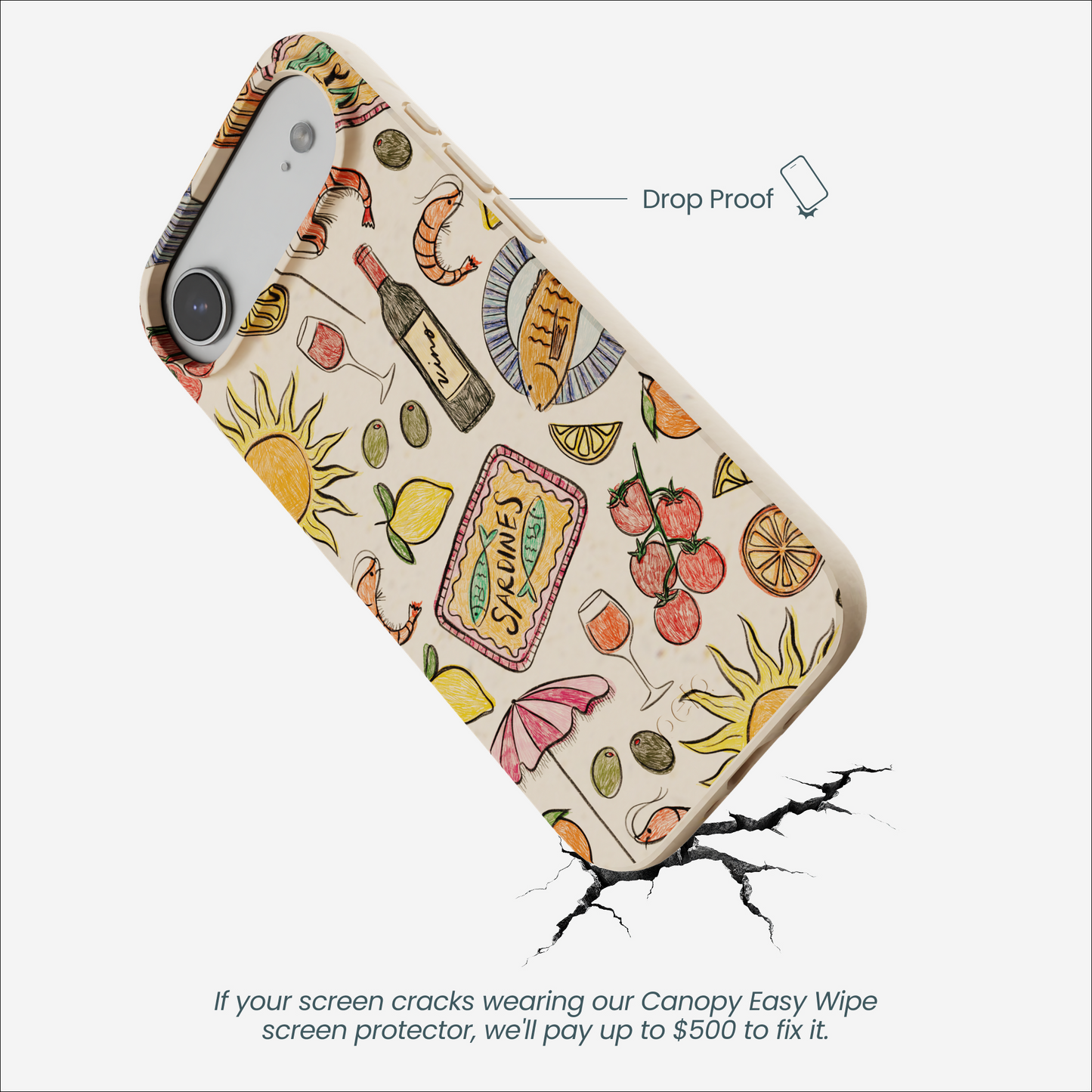 Seashell Coastal Bites iPhone Air Case