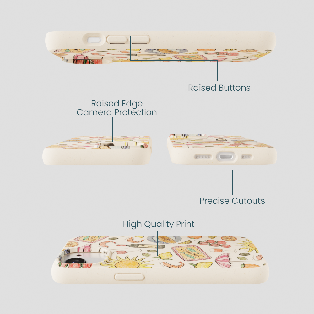Seashell Coastal Bites iPhone 16e/17e Case