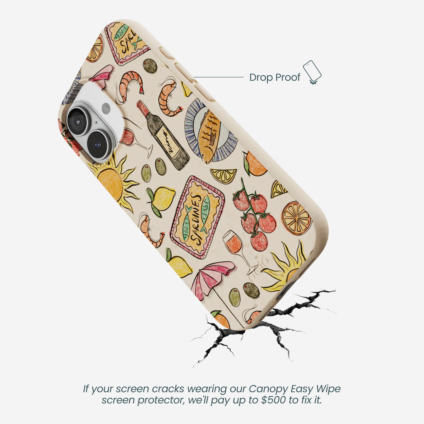 Seashell Coastal Bites iPhone 17 Case