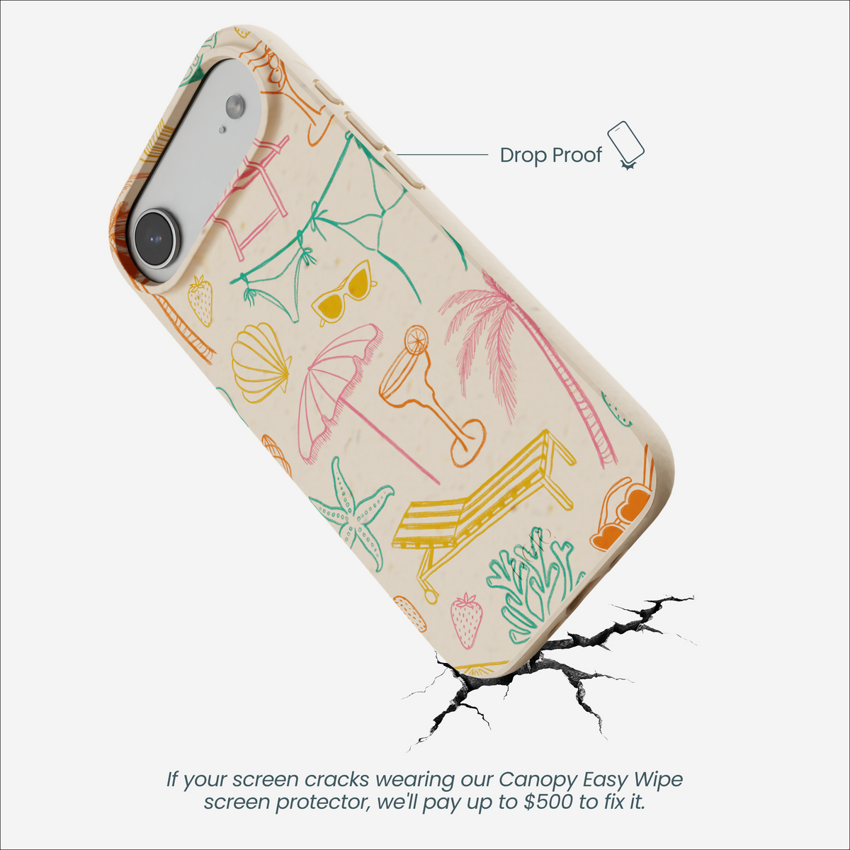 Seashell Coastal Club iPhone Air Case