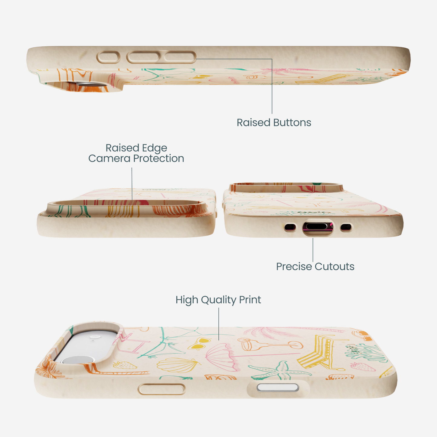Seashell Coastal Club iPhone Air Case