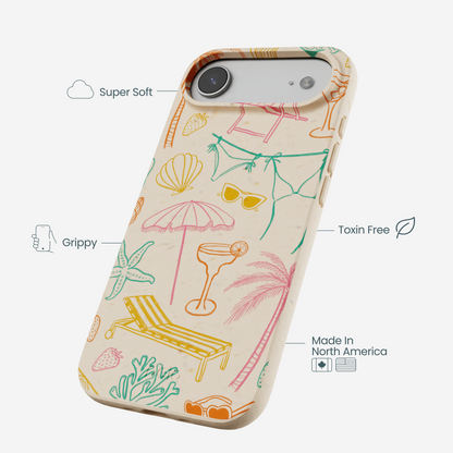 Seashell Coastal Club iPhone Air Case