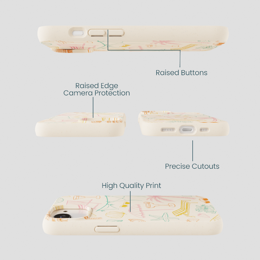 Seashell Coastal Club iPhone 16e/17e Case