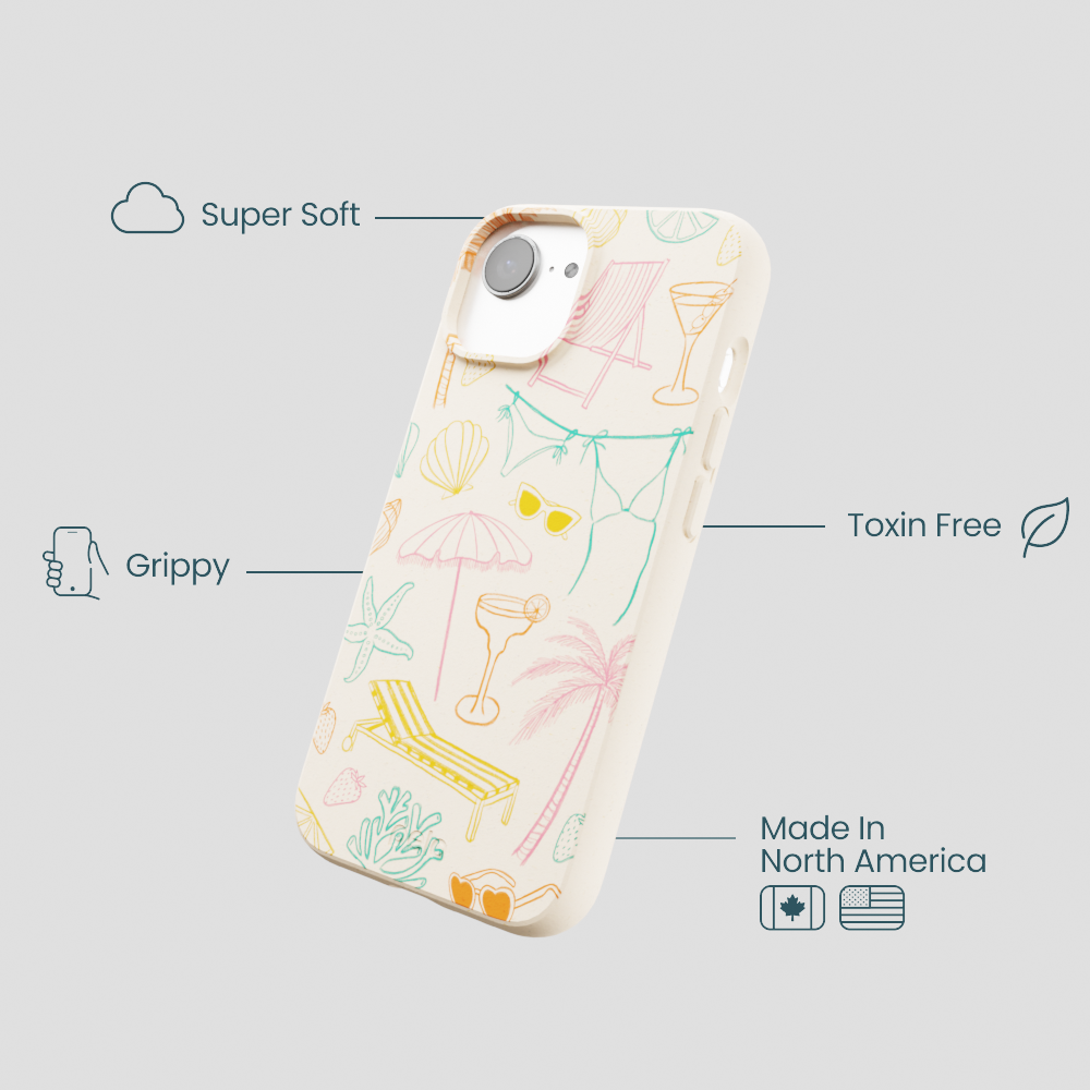 Seashell Coastal Club iPhone 16e/17e Case