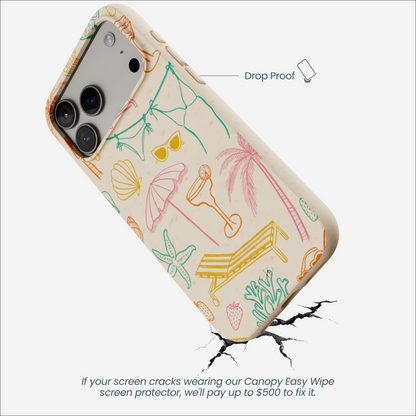 Seashell Coastal Club iPhone 17 Pro Max Case